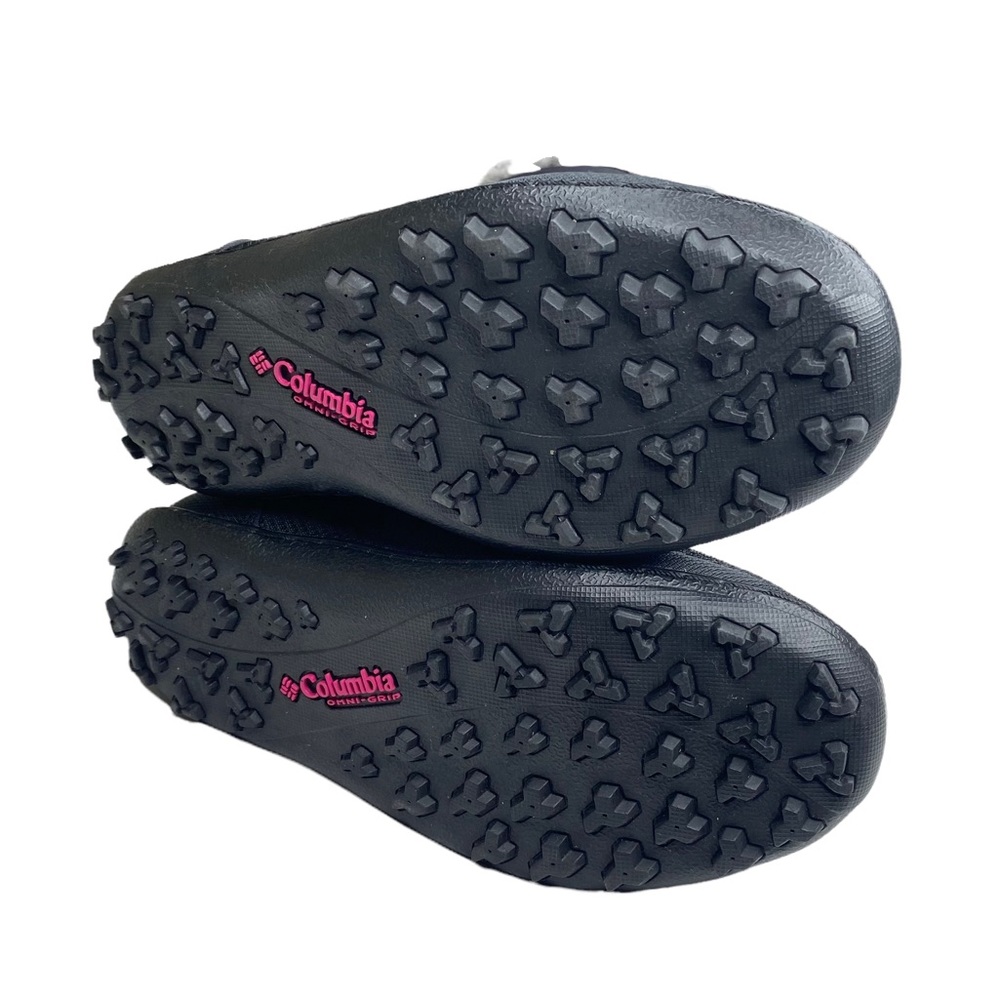 new Columbia ✪ Minx III Mid Faux Fur Waterproof Snow Boots ✪ Black Pink ✪ Size 4 - Picture 10 of 16